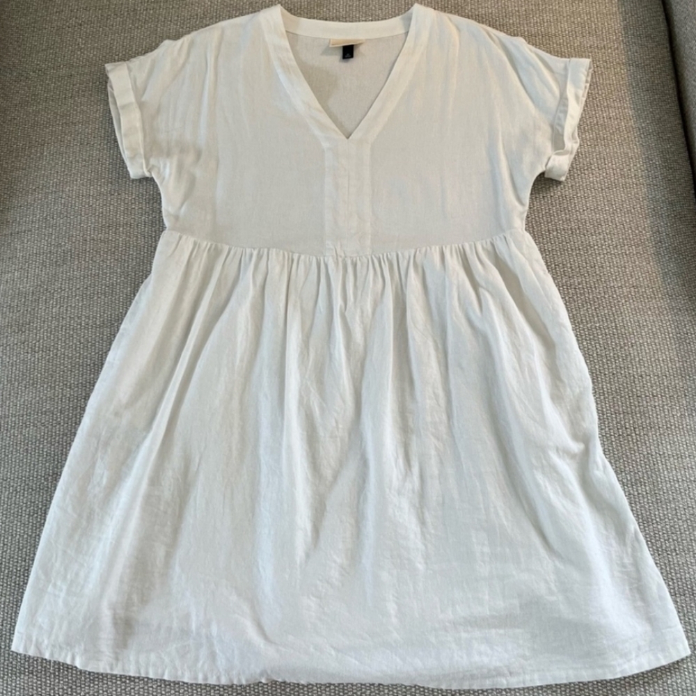 Universal Thread Pullover Lined V-Neck Linen Blen… - image 3